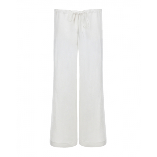 Белые льняные брюки для беременных Pietro Brunelli | Фото 1