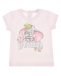 Розовая футболка с принтом &quot;Dumbo&quot; Monnalisa | Фото 1