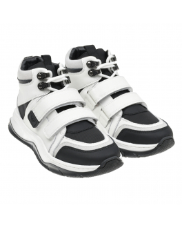 Высокие белые кроссовки Emporio Armani Черный, арт. XYZ009 XOI68 S215 | Фото 1