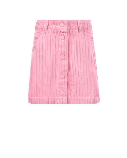Розовая юбка из вельвета Stella McCartney | Фото 1