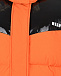 Оранжевая куртка с черными вставками MSGM | Фото 3