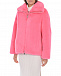 Розовая куртка из эко-меха Glox | Фото 6