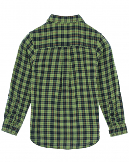 Рубашка в черно-зеленую клетку Scotch&Soda Мультиколор, арт. 167554 0461 | Фото 2