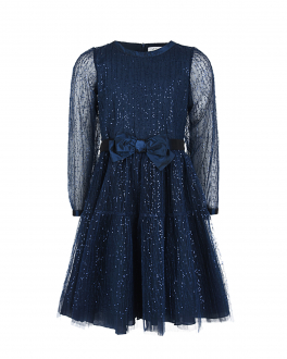 Синее платье с глиттером Aletta Синий, арт. AL210549-87 290 | Фото 1