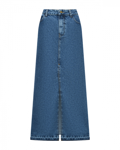 Джинсовая юбка с разрезами Philosophy Di Lorenzo Serafini | Фото 1