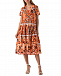 Оранжевое платье с цветочным принтом Vivetta | Фото 2