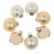 Набор шаров 6 см, 49 шт, белый/серебро/золото Inges Christmas | Фото 1