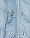Голубой стеганый комбинезон с капюшоном Moncler | Фото 4
