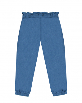 Голубые джинсы с бантом на поясе Moschino Голубой, арт. MDP02Q L0E07 40023 | Фото 2