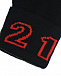 Черные перчатки с красным логотипом No. 21 | Фото 4