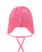 Розовая шапка с полосатым бантом Il Trenino | Фото 2