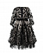 Нарядное двухслойное платье с бархатным поясом Aletta | Фото 2