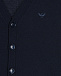 Темно-синяя кофта с застежкой на пуговицы Emporio Armani | Фото 4
