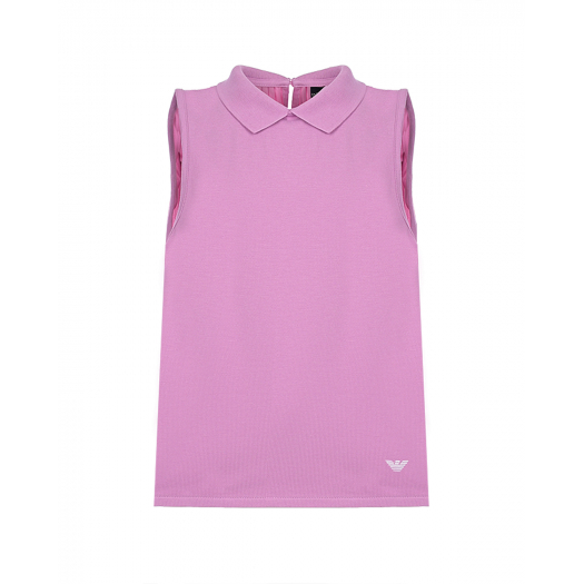 Розовая блуза без рукавов Emporio Armani | Фото 1