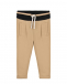 Бежевые спортивные брюки с логотипом Dolce&Gabbana | Фото 1
