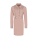 Розовое платье с поясом на кнопках Moncler | Фото 1