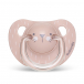 Пустышка Hugge Baby с анатомической силиконовой соской от 6 до 18 мес, розовый Suavinex | Фото 1