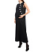 Черное платье с контрастным декором Vivetta | Фото 6