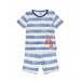 Хлопковая пижама с принтом в полоску Sanetta | Фото 1