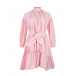 Розовое платье с воланами MSGM | Фото 1