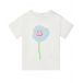 Кремовая футболка с принтом &quot;цветок&quot; Stella McCartney | Фото 1