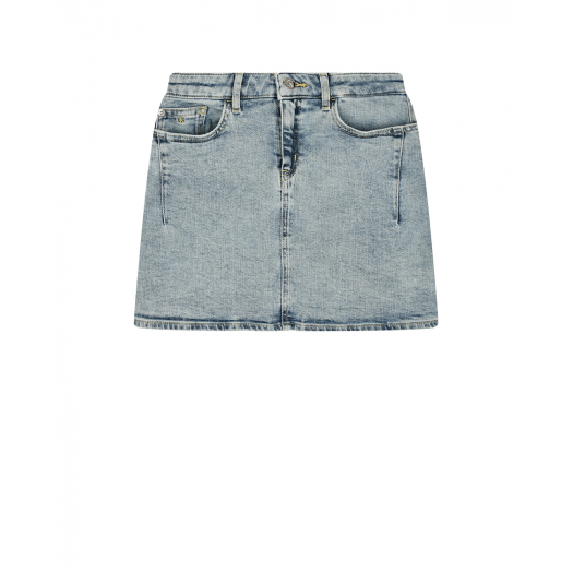 Джинсовая юбка из выбеленного денима Calvin Klein | Фото 1