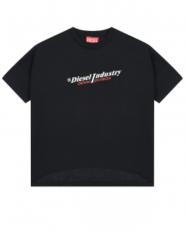 Черная футболка с лого Diesel Черный, арт. J01182 00YI9 K900 | Фото 1