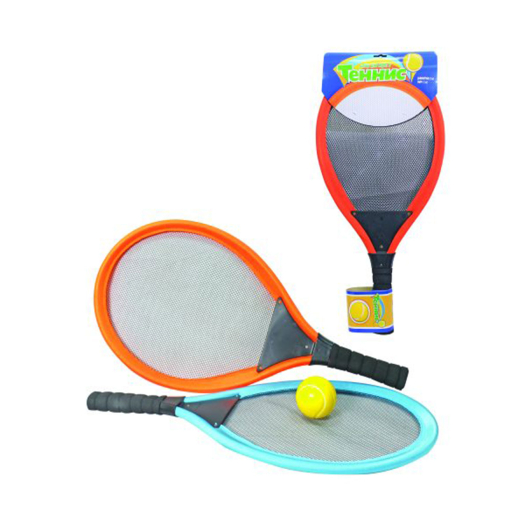 Набор для тенниса: мягкие ракетки и мяч, 27x54 см 1 TOY | Фото 1