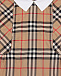 Бежевое платье в клетку Vintage Check Burberry | Фото 3