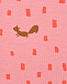 Розовые леггинсы с принтом &quot;белки&quot; Sanetta Kidswear | Фото 3