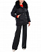 Черная куртка средней длины Yves Salomon | Фото 3