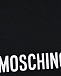 Черные берумуды с белым лого Moschino | Фото 3