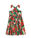 Платье из хлопка с принтом &quot;герань&quot; Dolce&Gabbana | Фото 3