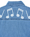 Голубая джинсовая рубашка с принтом &quot;ноты&quot; Stella McCartney | Фото 5