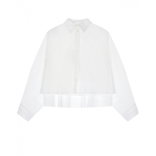 Белая рубашка со сборкой на спинке MM6 Maison Margiela | Фото 1