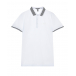 Белая футболка-поло с отделкой в шашечку Antony Morato | Фото 1