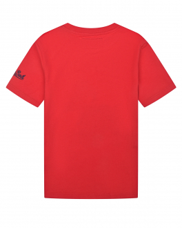 Красная футболка с принтом &quot;динозавр&quot; Saint Barth Красный, арт. CAMERON REX XMAS 41 | Фото 2