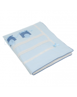 Одеяло с аппликацией Ladia Chic Голубой, арт. 702 LIGHT BLUE | Фото 1