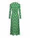 Зеленое платье с принтом &quot;калейдоскоп&quot; Saloni | Фото 6