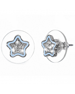 Серьги &quot;Мечта Звезда, кристаллы SWAROVSKI, аквамарин Oliver Weber Collection , арт. L2002BLU | Фото 1