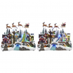 Новогодний сувенир "Деревенские летающие сани" 33x21,5x25,5 см LED цена за 1 шт.