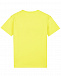Желтая футболка с черным логотипом MSGM | Фото 2