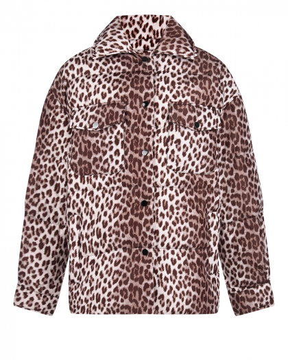 Куртка с леопардовым принтом Parosh | Фото 1