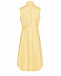 Желтое платье-рубашка без рукавов Pietro Brunelli | Фото 8