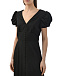Платье миди черное MARGOT, рукав фонариком Saloni | Фото 6