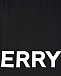 Черная толстовка-поло с полосками на воротнике Burberry | Фото 5