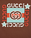 Коричневая футболка с логотипом GUCCI | Фото 3