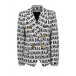 Двубортный пиджак со сплошным лого Balmain | Фото 1