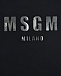 Черная футболка с серебристым логотипом MSGM | Фото 3