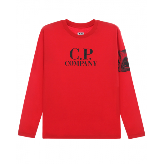 Красная толстовка с логотипом CP Company | Фото 1